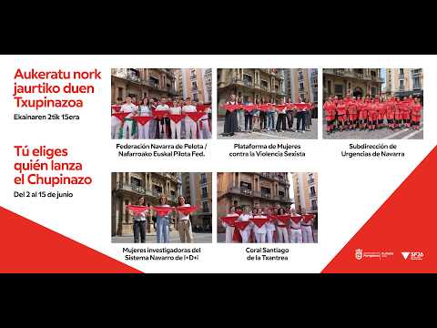 Candidaturas a lanzar el Chupinazo de los Sanfermines 2026