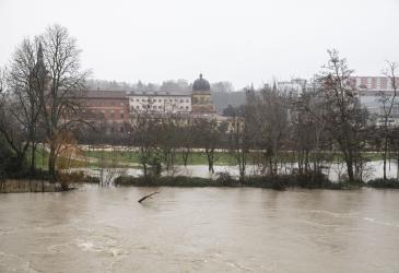 Crecida del río Arga