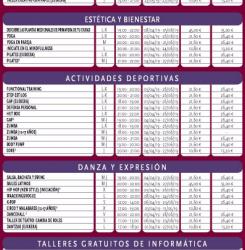 Folleto cursos Casa de la Juventud