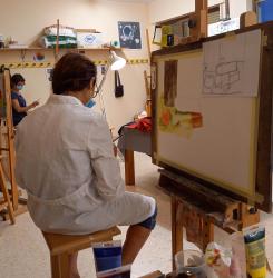 medidas anticovid en la Escuela Municipal de Artes y Oficios - Catalina de Oscáriz