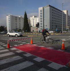 Pintura carril bici Pio XII 