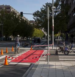 Pintura carril bici Pio XII 