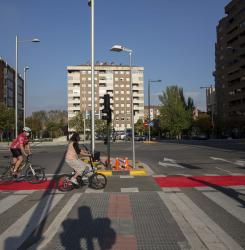 Pintura carril bici Pio XII 
