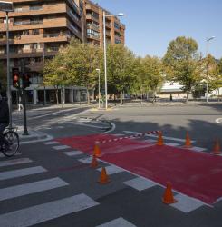 Pintura carril bici Pio XII 
