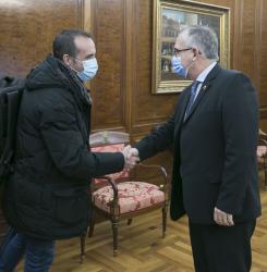 Visita alcalde de Nájera