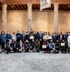 Entrega premios tarjetas navideñas 