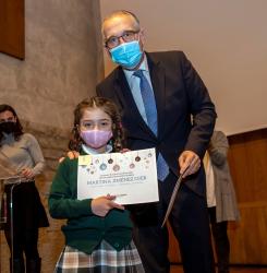 Entrega premios tarjetas navideñas 