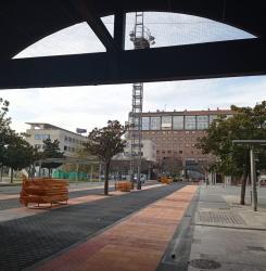 Obras en plaza Yamaguchi