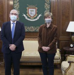 Reunión alcalde y rectora UN