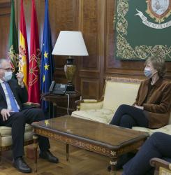 Reunión alcalde y rectora UN
