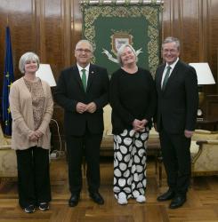 Foto de grupo de la visita del alcalde de Paderborn