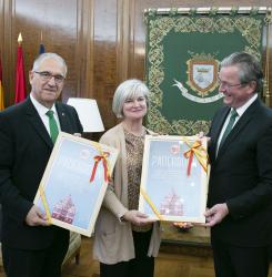 Encuentro del alcalde de Pamplona con el de Paderborn