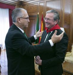 Encuentro del alcalde de Pamplona con el de Paderborn
