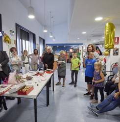 Celebración de cumpleaños de una centenaria