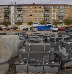 Un bloque de pisos con obras 