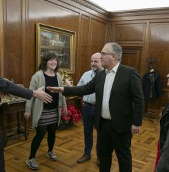 Reunión del alcalde Maya con el presidente de la Federación Española de Rugby