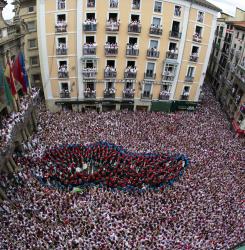 gaiteros en la plaza