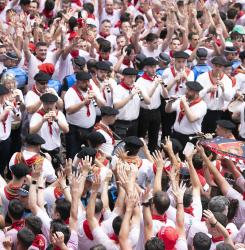 gaiteros en la plaza