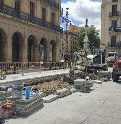 obras plaza del Castillo
