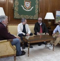 Reunión con el delegado en la región del Frente Polisario en Navarra
