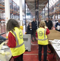 visita al banco de alimentos