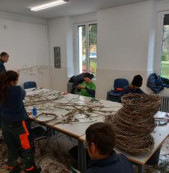 decoración navideña escuelas taller
