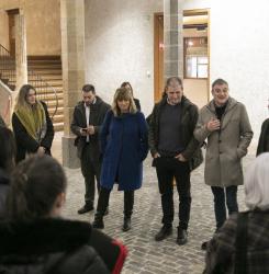 Visita exposición sobre Centro de Interpretación de la Pelota Vasca