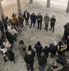 Visita exposición sobre Centro de Interpretación de la Pelota Vasca