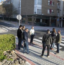Visita obras caminabilidad Mendillorri