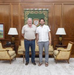 reunión con el alcalde de Villava