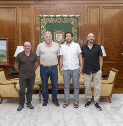 reunión con el alcalde de Villava