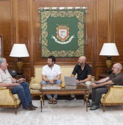 reunión con el alcalde de Villava