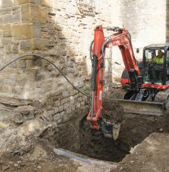 excavaciones en la ronda del Obispo Barbazán