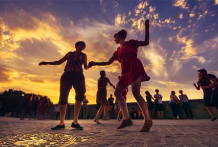 atardecer danza