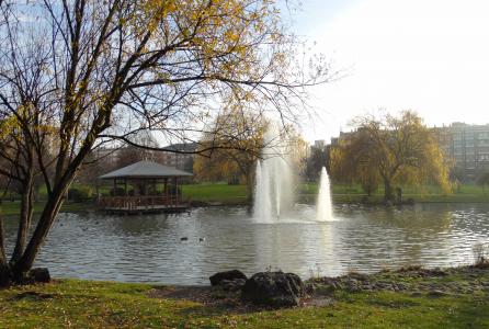 Lago del parque de Yamaguchi