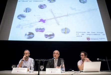 Reunión del alcalde en el barrio de San Jorge