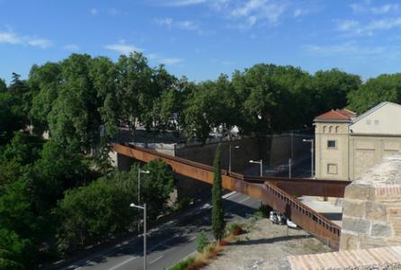 Imagen de la pasarela de Labrit.