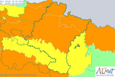 Mapa alertas AEMET