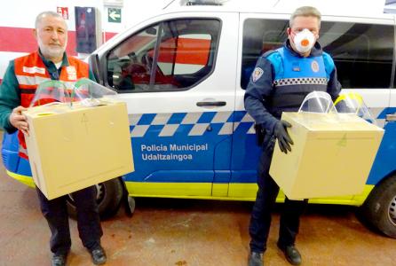 Policía mascaras