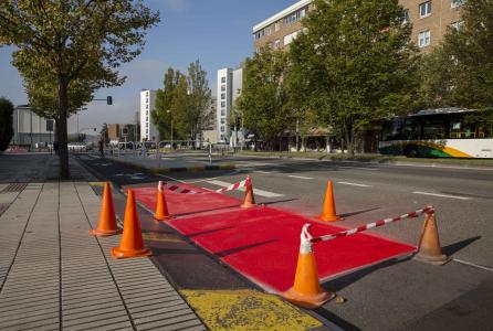 Pintura carril bici Pio XII