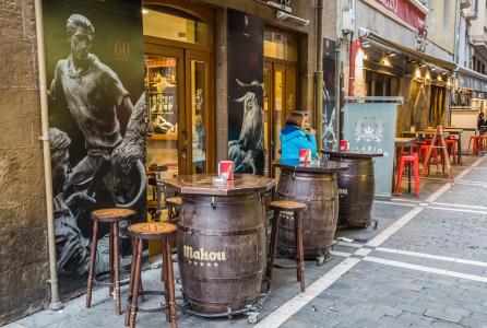 Barriles en terraza