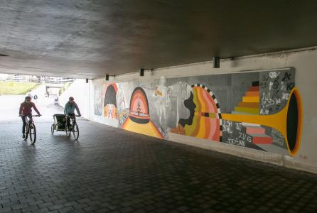 Mural de Pamplona Ciudad Educadora