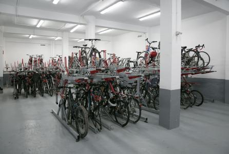 Aparcamiento bicicletas Rochapea