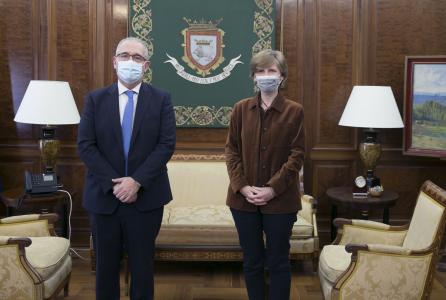 Reunión del alcalde y la rectora de la UN