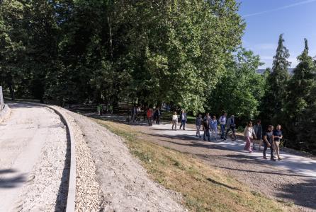 Visita carril bici Labrit