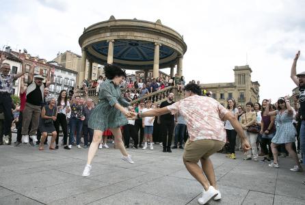 foto escalerica de San Fermín