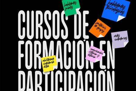 cartel cursos de participación