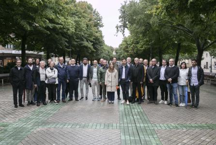 Foto visita arquitectos a Sarasate