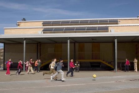 placa solar colegio