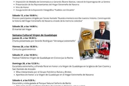 Fiestas de Nuestra Señora de Guadalupe en el Hogar Extremeño de Navarra